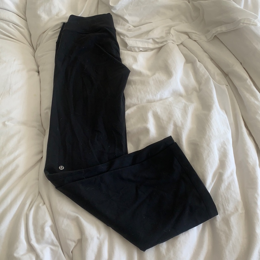 Lululemon Black Cross Waist Yoga Pants